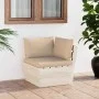 Corner sofa made of garden pallets with impregnated fir cushions by vidaXL, Modular outdoor sofas - Ref: Foro24-3063351, Pric...