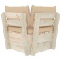 Corner sofa made of garden pallets with impregnated fir cushions by vidaXL, Modular outdoor sofas - Ref: Foro24-3063351, Pric...