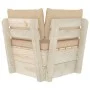 Corner sofa made of garden pallets with impregnated fir cushions by vidaXL, Modular outdoor sofas - Ref: Foro24-3063351, Pric...