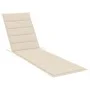 Lounger with solid teak wood table and cushion by vidaXL, Loungers - Ref: Foro24-3063023, Price: 310,10 €, Discount: %