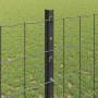 Reja con postes Gris 1.2 x 10 m Acero