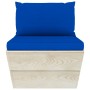 4-seater garden pallet sofa with fir wood cushions by vidaXL, Garden sets - Ref: Foro24-3063454, Price: 331,01 €, Discount: %