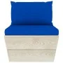 4-Sitzer-Gartensofa aus Paletten mit Kissen aus Tannenholz von vidaXL, Gartensets - Ref: Foro24-3063454, Preis: 321,55 €, Rab...