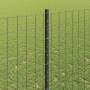 Reja con postes Gris 1.4 x 10 m Acero