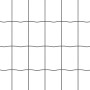 Reja con postes Gris 0.4 x 10 m Acero
