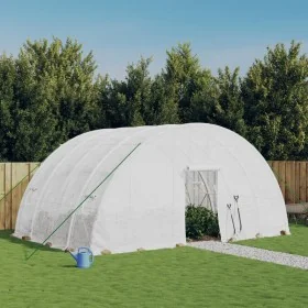 Gewächshaus mit weißer Stahlkonstruktion 24 m² 6x4x2,85 m von vidaXL, Gewächshäuser - Ref: Foro24-3188116, Preis: 340,83 €, R...