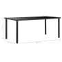9-teiliges Ess-Set aus cappuccinofarbenem Kunstleder von vidaXL, Möbelsets für Küchen und Esszimmer - Ref: Foro24-3053120, Pr...