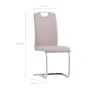 9-teiliges Ess-Set aus cappuccinofarbenem Kunstleder von vidaXL, Möbelsets für Küchen und Esszimmer - Ref: Foro24-3053120, Pr...