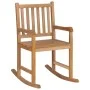 Solid Teak Wood Rocking Chair with Red Cushion by vidaXL, Garden chairs - Ref: Foro24-3062763, Price: 184,31 €, Discount: %