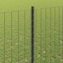 Reja con postes Gris 1.4 x 10 m Acero