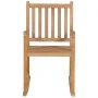 Solid Teak Wood Rocking Chair with Red Cushion by vidaXL, Garden chairs - Ref: Foro24-3062763, Price: 184,31 €, Discount: %