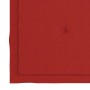 Silla mecedora de madera maciza de teca con cojín rojo de vidaXL, Sillas de jardín - Ref: Foro24-3062763, Precio: 186,18 €