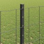 Reja con postes Gris 1.2 x 10 m Acero