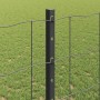 Reja con postes Gris 1.2 x 10 m Acero