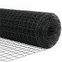 Reja con postes Gris 1.4 x 10 m Acero