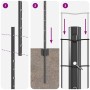 Reja con postes Gris 1.4 x 10 m Acero