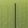 Reja con postes Gris 1.5 x 10 m Acero