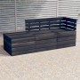Gartenpalettenmöbel 3-tlg. aus massivem dunkelgrauem Kiefernholz von vidaXL, Gartensets - Ref: Foro24-3063738, Preis: 188,92 ...