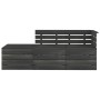 Garden pallet furniture 3 pcs solid dark gray pine wood by vidaXL, Garden sets - Ref: Foro24-3063738, Price: 188,92 €, Discou...