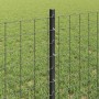 Reja con postes Gris 0.6 x 25 m Acero