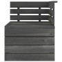 Gartenpalettenmöbel 3-tlg. aus massivem dunkelgrauem Kiefernholz von vidaXL, Gartensets - Ref: Foro24-3063738, Preis: 188,92 ...