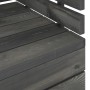 Gartenpalettenmöbel 3-tlg. aus massivem dunkelgrauem Kiefernholz von vidaXL, Gartensets - Ref: Foro24-3063738, Preis: 188,92 ...