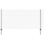 Reja con postes Gris 1.2 x 25 m Acero