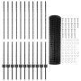 Reja con postes Gris 1.2 x 25 m Acero