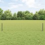 Reja con postes Gris 0.4 x 25 m Acero