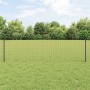 Reja con postes Gris 0.6 x 25 m Acero