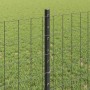 Reja con postes Gris 0.8 x 25 m Acero
