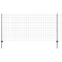 Reja con postes Gris 1.2 x 25 m Acero