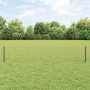 Reja con postes Gris 0.4 x 25 m Acero