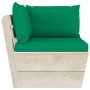 2-seater garden pallet sofa with fir wood cushions by vidaXL, Garden sets - Ref: Foro24-3063389, Price: 171,98 €, Discount: %