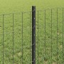 Reja con postes Gris 0.6 x 25 m Acero