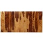 Mesa de comedor de madera maciza de acacia y acero 180 cm