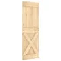 Schiebetür mit Beschlägen aus massivem Kiefernholz, 70 x 210 cm von vidaXL, Türen - Ref: Foro24-3203038, Preis: 174,57 €, Rab...