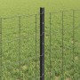 Reja con postes Gris 0.6 x 25 m Acero