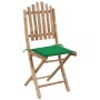Folding garden chairs 2 units bamboo with cushions by vidaXL, Garden chairs - Ref: Foro24-3063992, Price: 122,66 €, Discount: %