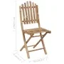 Sillas de jardín plegables 2 unidades bambú con cojines de vidaXL, Sillas de jardín - Ref: Foro24-3063992, Precio: 111,89 €, ...