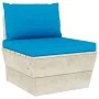 Muebles de jardín de palets 9 piezas y cojines madera de abeto by vidaXL, Garden sets - Ref: Foro24-3063604, Price: 809,37 €,...