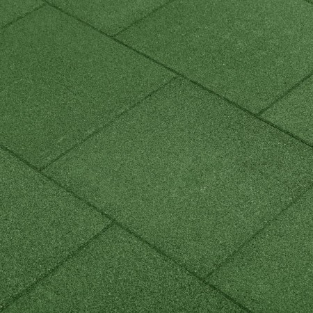 Rubber tiles fall protection 24 units green 50x50x3 cm by vidaXL, Floors and carpets - Ref: Foro24-3053182, Price: 448,33 €, ...