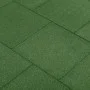 Rubber tiles fall protection 24 units green 50x50x3 cm by vidaXL, Floors and carpets - Ref: Foro24-3053182, Price: 431,52 €, ...