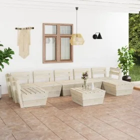 Garden pallet furniture 8 pcs impregnated fir wood by vidaXL, Garden sets - Ref: Foro24-3063727, Price: 424,41 €, Discount: %