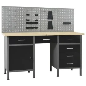 Workbench with four wall panels by vidaXL, Work tables - Ref: Foro24-3053429, Price: 465,66 €, Discount: %