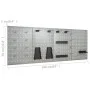 Workbench with four wall panels by vidaXL, Work tables - Ref: Foro24-3053429, Price: 465,66 €, Discount: %