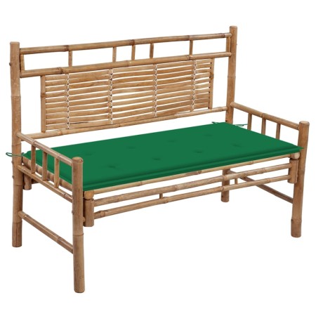Gartenbank mit Bambuskissen 120 cm von vidaXL, Gartenbänke - Ref: Foro24-3063881, Preis: 149,33 €, Rabatt: %