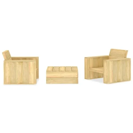 Gartenmöbel-Set 3-teilig aus imprägniertem Kiefernholz von vidaXL, Gartensets - Ref: Foro24-3053202, Preis: 398,60 €, Rabatt: %