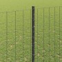 Reja con postes Gris 1.4 x 10 m Acero