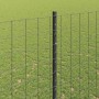 Reja con postes Gris 1.5 x 10 m Acero